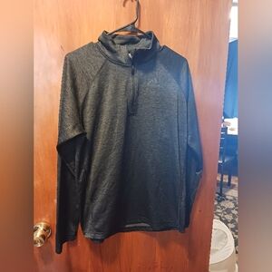 Addias mens grey hoodie medium